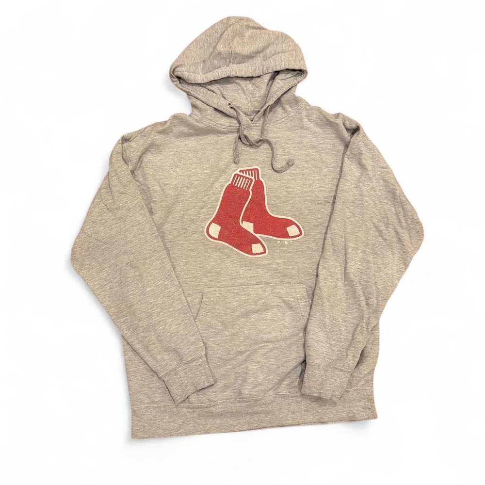 Boston Red Sox Gray Pullover Hoodie Large Xander Bogaerts MLB Sweatshirt